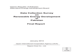Data Collection Survey on Renewable Energy Development in Pakistan