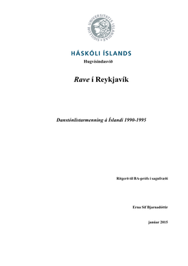 Rave Í Reykjavík