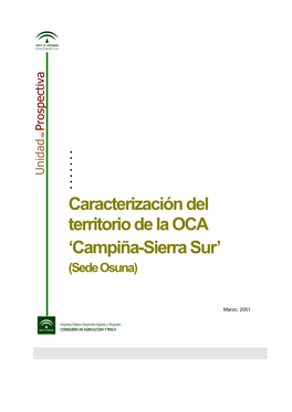 Caracterización Del Territorio De La OCA 'Campiña-Sierra Sur'