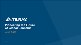 Pioneering the Future of Global Cannabis June 2020