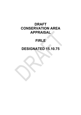 Draft Firle Conservation Area Appraisal