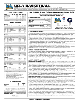 UCLA BASKETBALL UCLA Sports Information L J.D