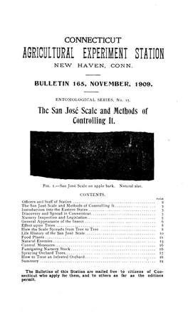 B165 (1909) the San Jose Scale and Methods of Controlling