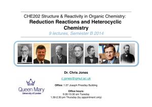 CHE202 Reductions and Heterocycles