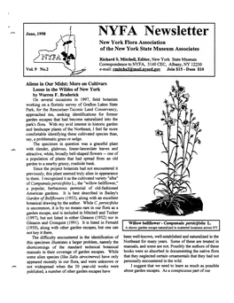 NYFA Newsletter New York Flora Association of the New York State Museum Associates
