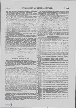 Congressional Record-Senate. 2105