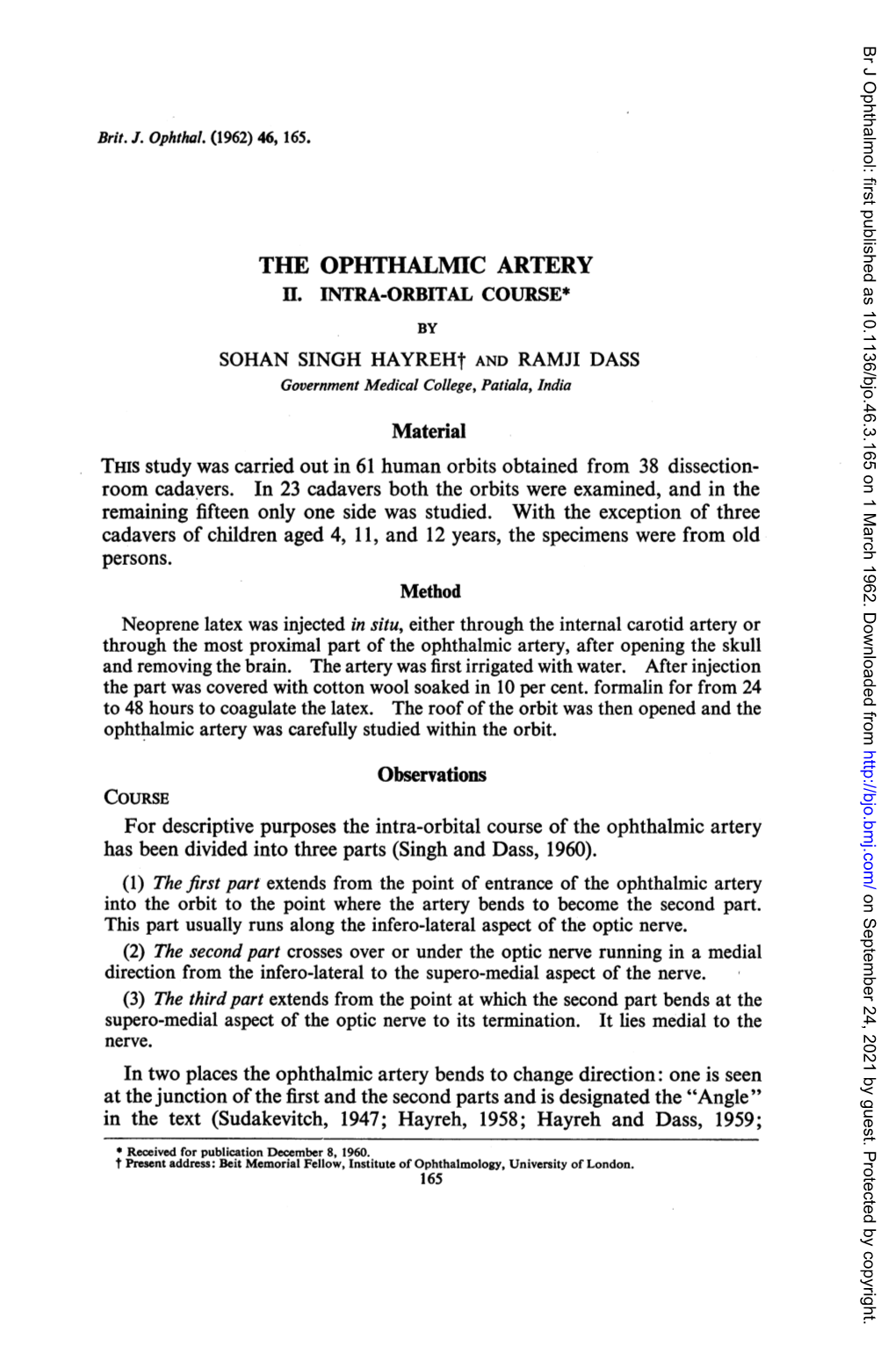 The Ophthalmic Artery Ii