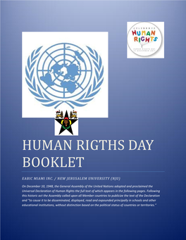 Human Rigths Day Booklet