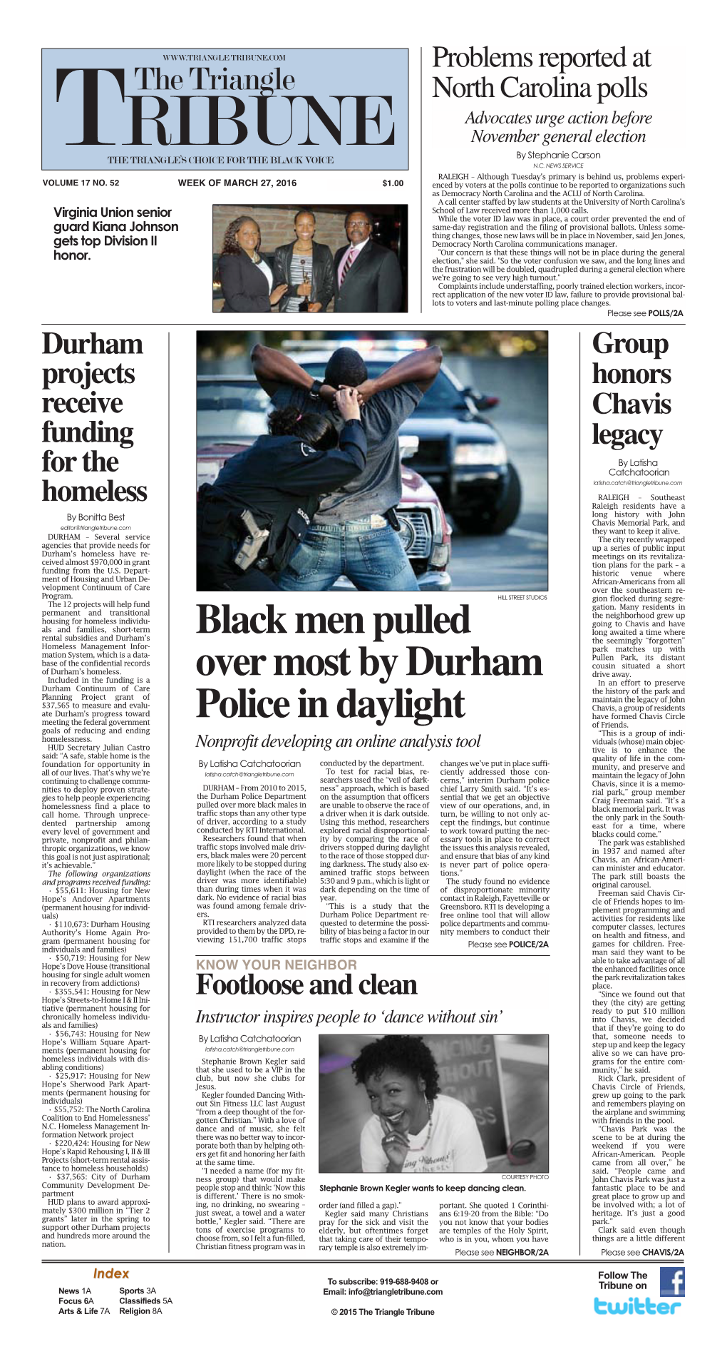 Black Men Pulled Over Most by Durham Police in Daylight