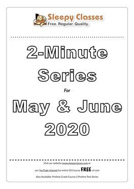 2-Minute Series for May & June 2020
