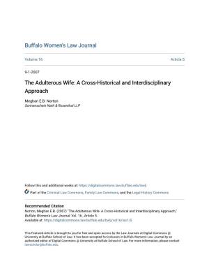 The Adulterous Wife: a Cross-Historical and Interdisciplinary Approach