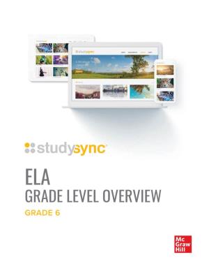 Ela Grade Level Overview Grade 6 Introduction | Grade 6