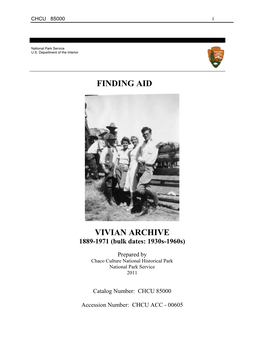 Finding Aid Vivian Archive