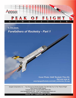 Forefathers of Rocketry - Part 1