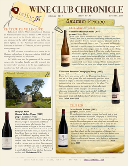 Saumur Cellar Wine Club Notes September 2017.Pages
