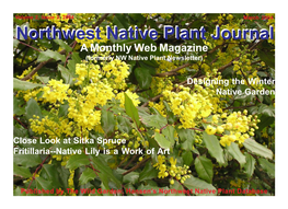 Northwest Native Plant Journal