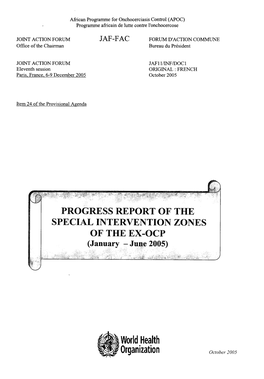 SPECIAL INTERVENTION ZONES of the EX-OCP (January - Jun-E 20105)