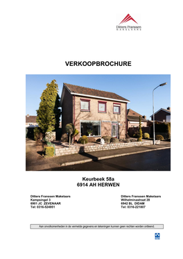 VERKOOPBROCHURE Keurbeek 58A 6914 AH HERWEN