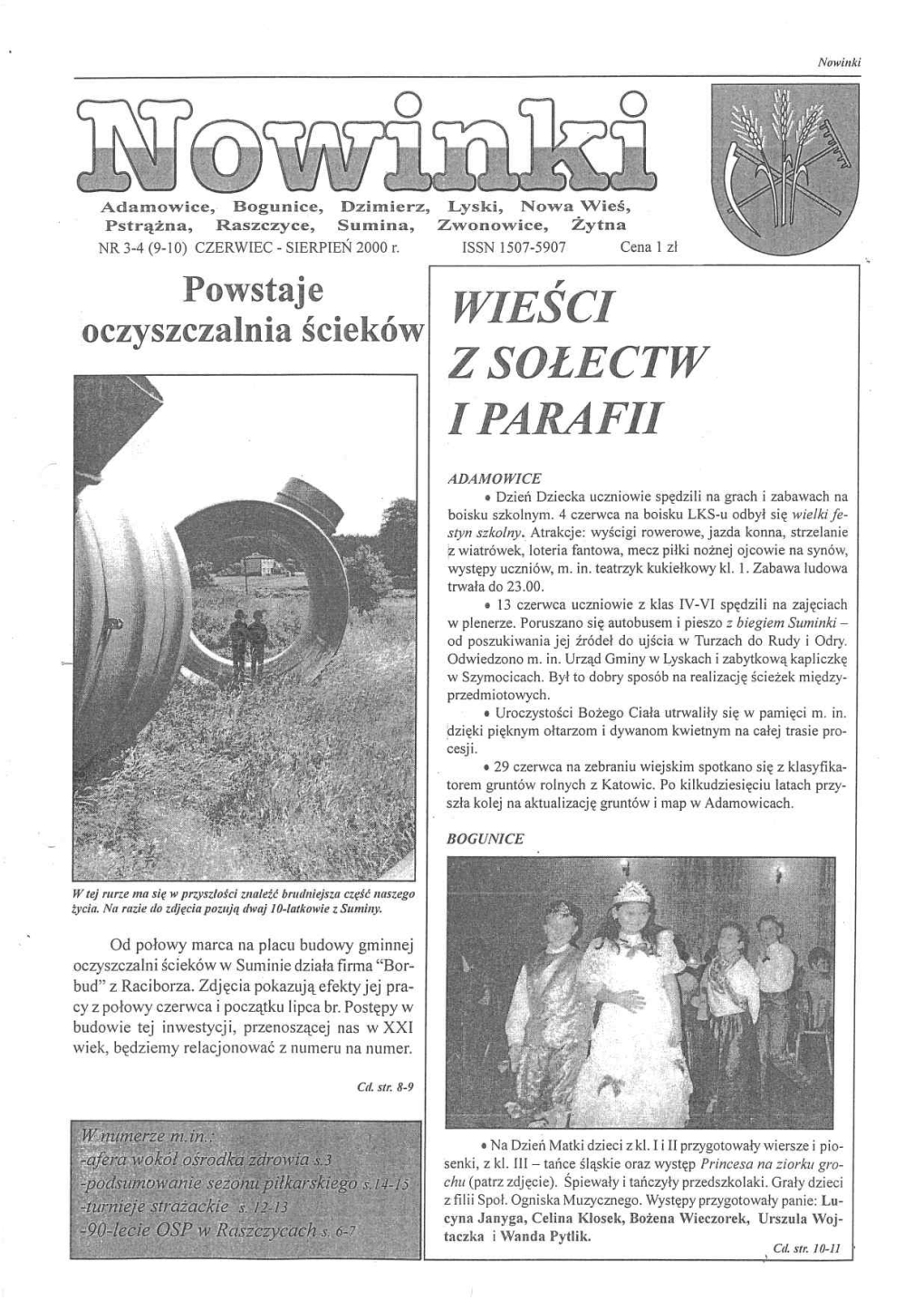 Wieści Z Sołectw I Parafii