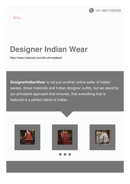 Designer Indian Wear