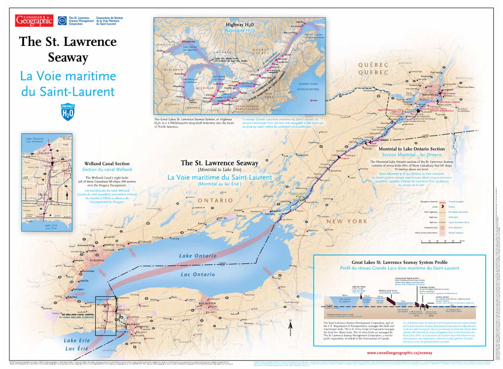 The St. Lawrence Seaway a R S C Johnstown Thorold E Welland Canal Section the St