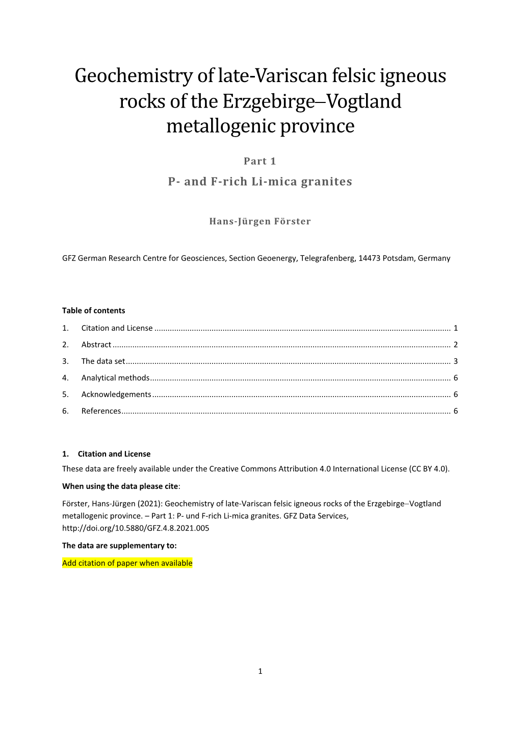 Geochemistry of Late-Variscan Felsic Igneous Rocks of the Erzgebirge-Vogtland Metallogenic Province