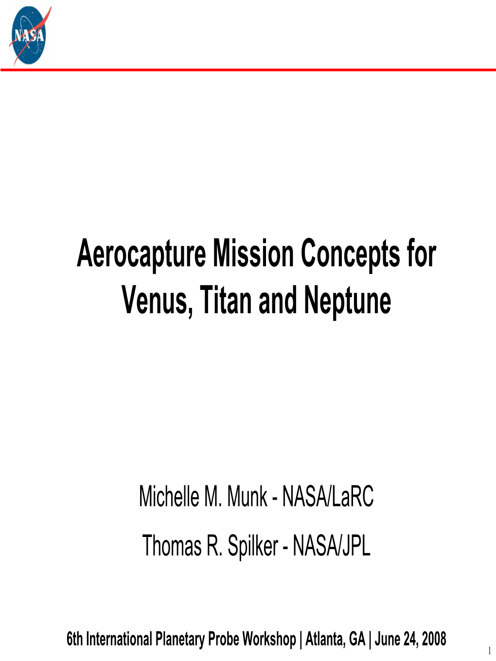 Aerocapture Project