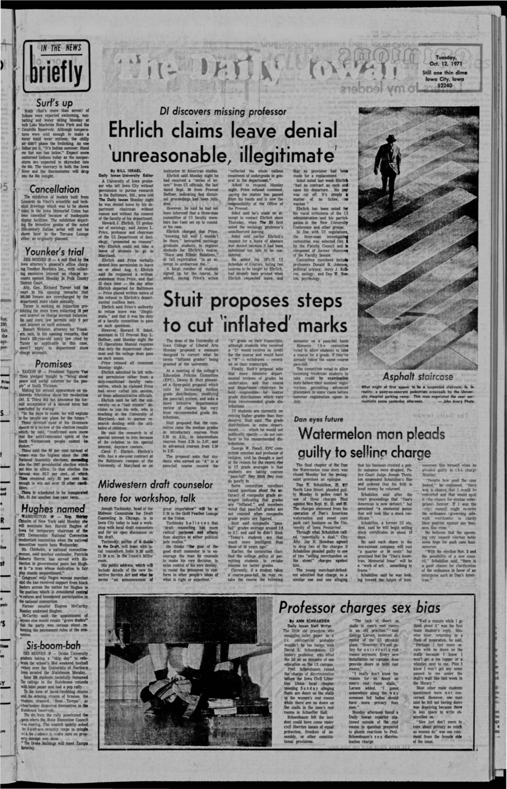 Daily Iowan (Iowa City, Iowa), 1971-10-12