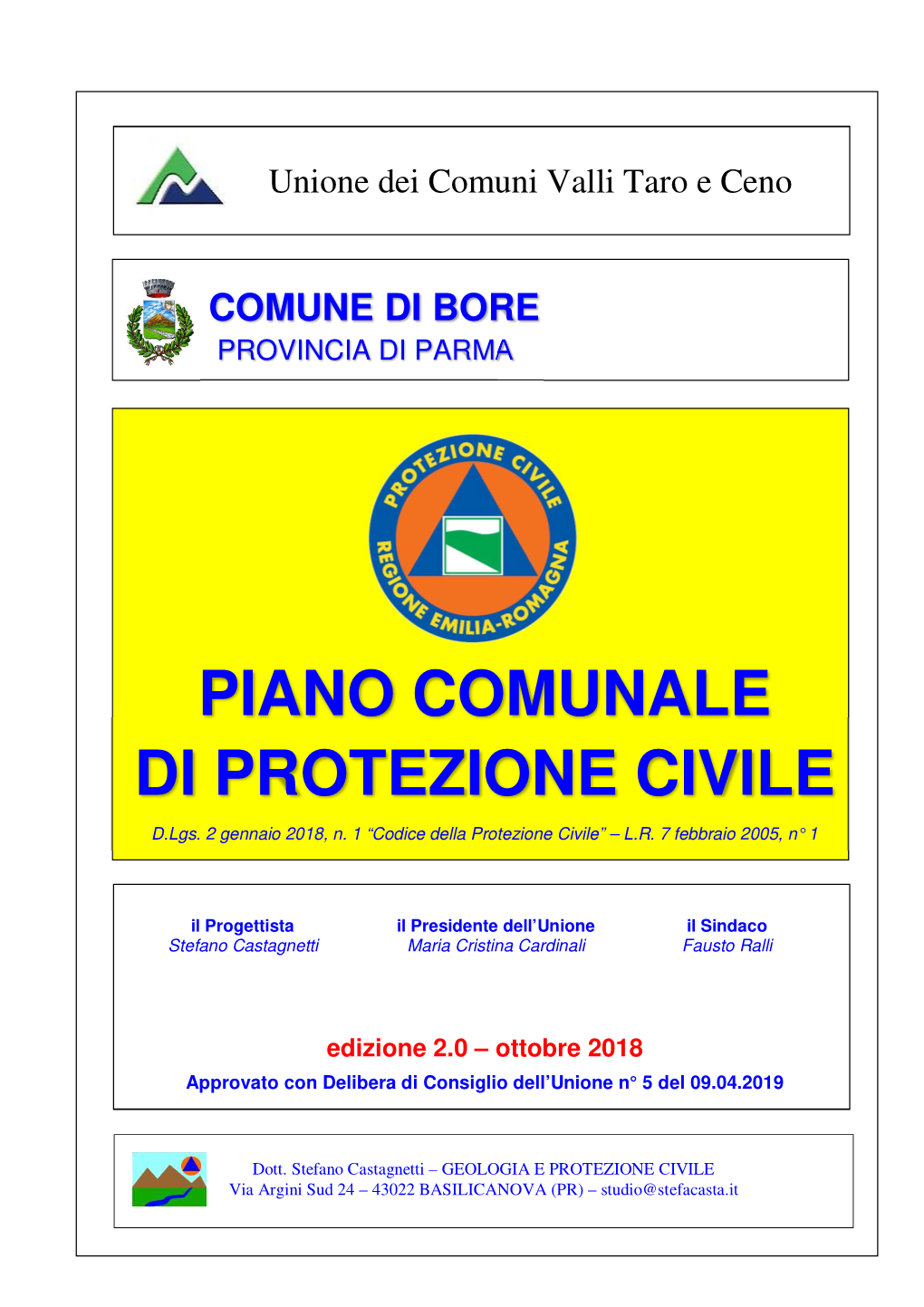 Piano Comunale Di Protezione Civile