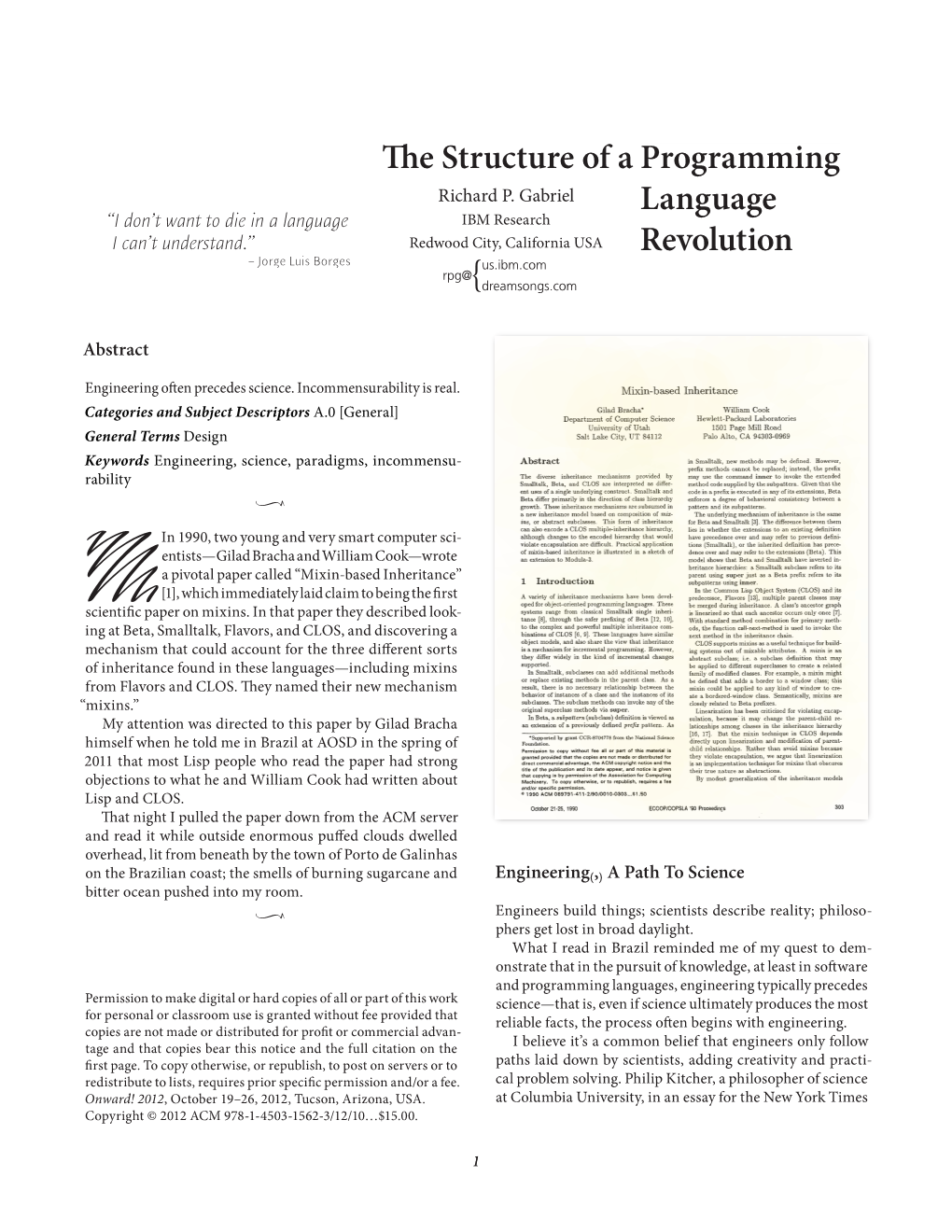 The Structure of a Programming Language