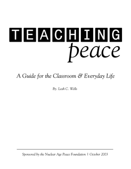 TEACHING Peace