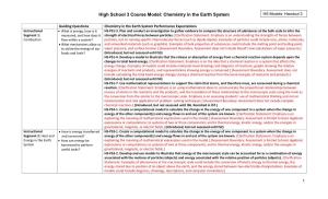Chemistry in the Earth System HS Models: Handout 3