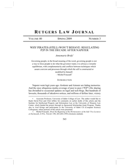 RUTGERS LAW JOURNAL [Vol