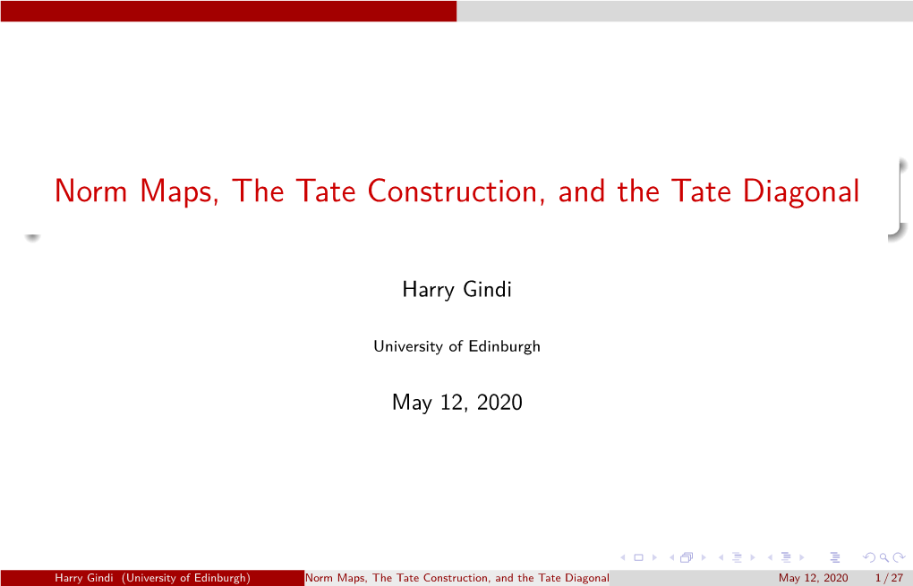 Norm Maps, the Tate Construction, and the Tate Diagonal