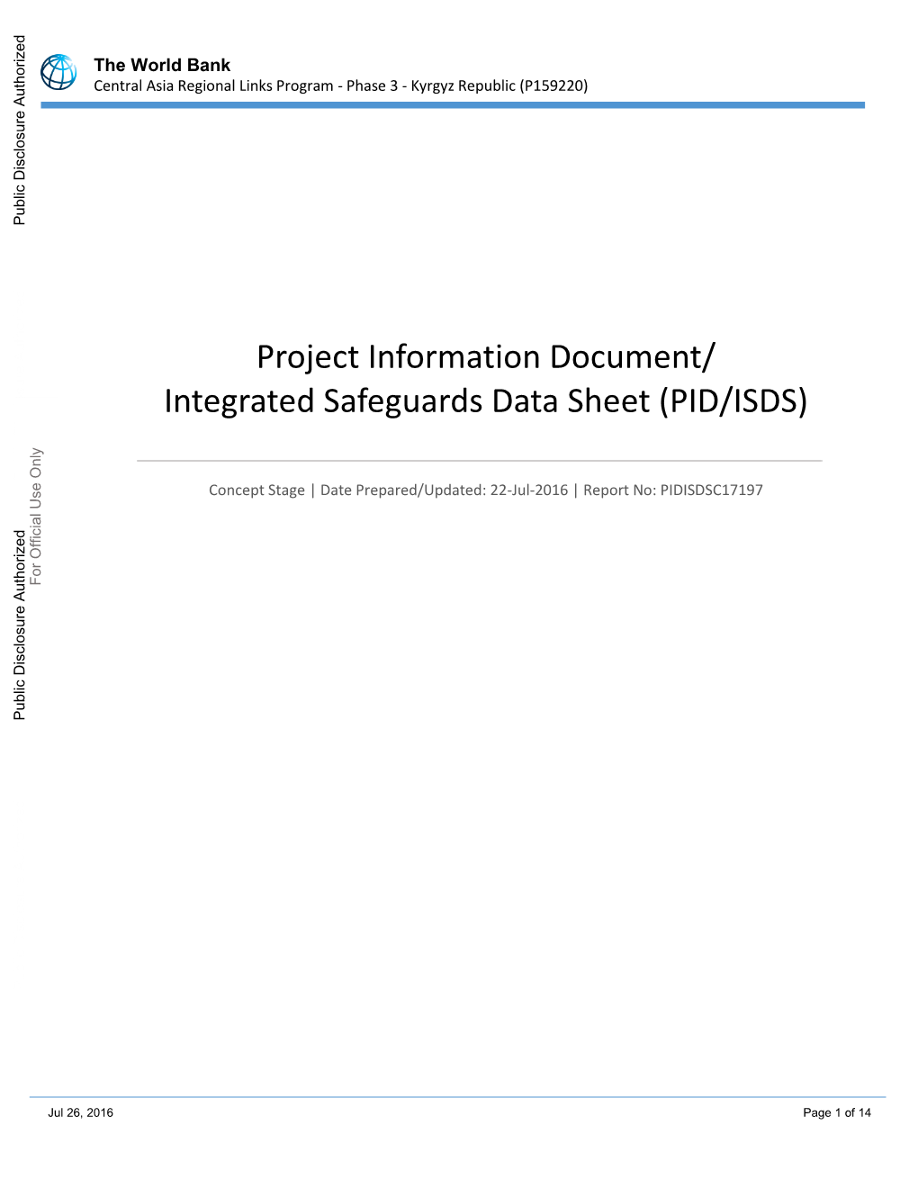 World Bank Document