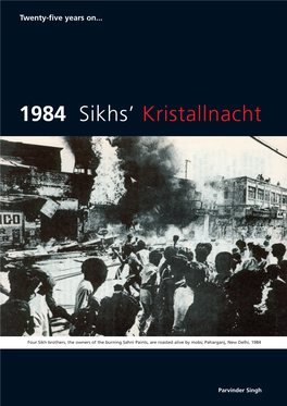 1984 Sikhs Kristallnacht