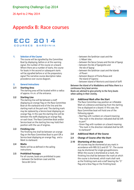 ECC 2014 26 April to 2 May 2014 SARDINIA