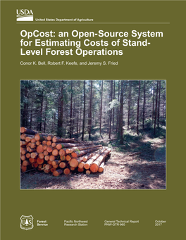 An Open-Source System for Estimating Costs of Stand- Level Forest Operations Conor K