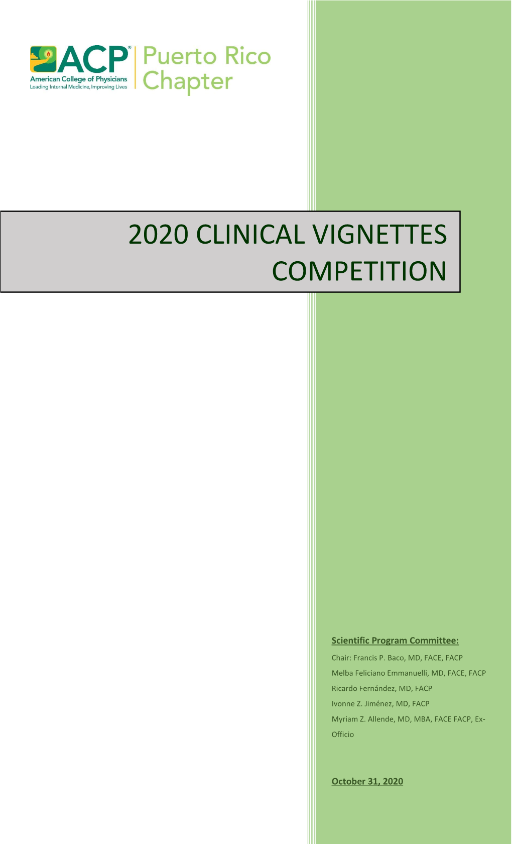 2020 Clinical Vignettes Competition