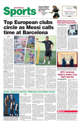 Top European Clubs Circle As Messi Calls Time at Barcelona