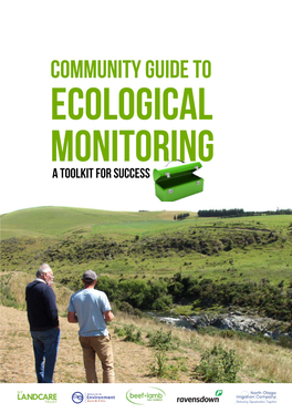 Community Guide to Ecological Monitoring: a Toolkit Acknowledgements for Success