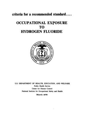 Occupational Exposure to Hydrogen Fluoride