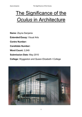 “Oculus” in Architecture