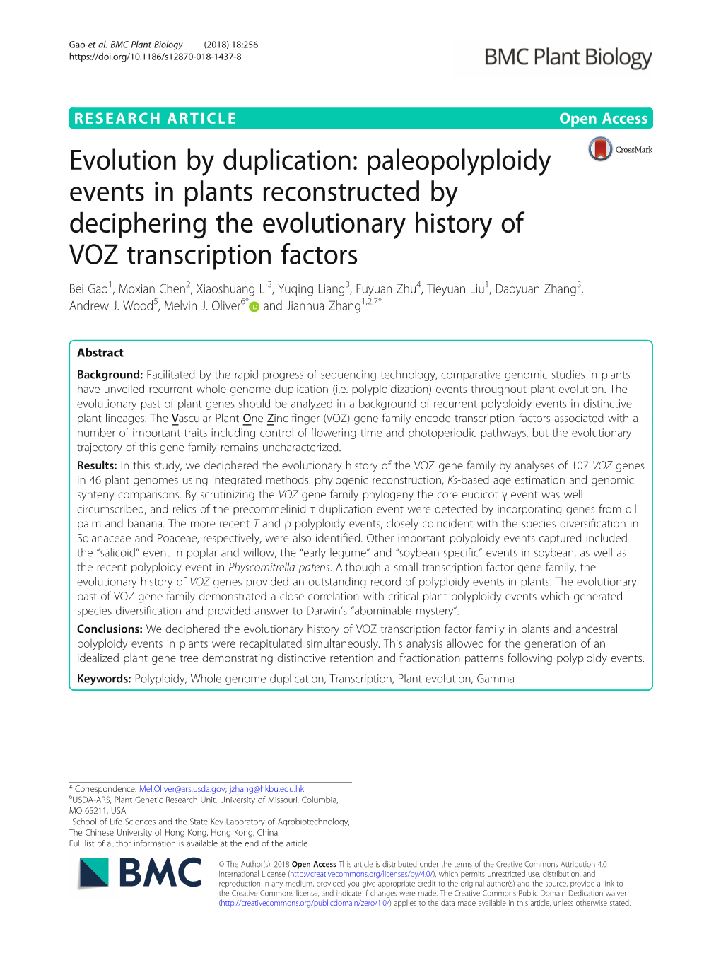 Evolution by Duplication: Paleopolyploidy Events in Plants