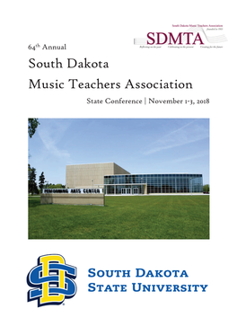 South Dakota Music Teachers Association State Conference | November 1-3, 2018