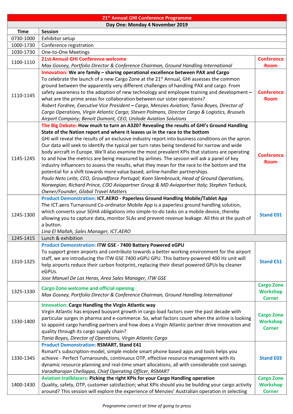 4Th Asian Ground Handling International Conference, a Quick