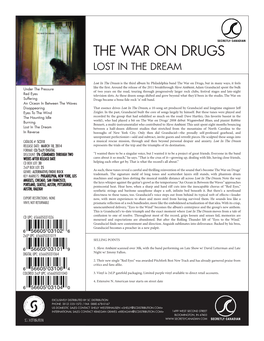 The War on Drugs Lost in the Dream