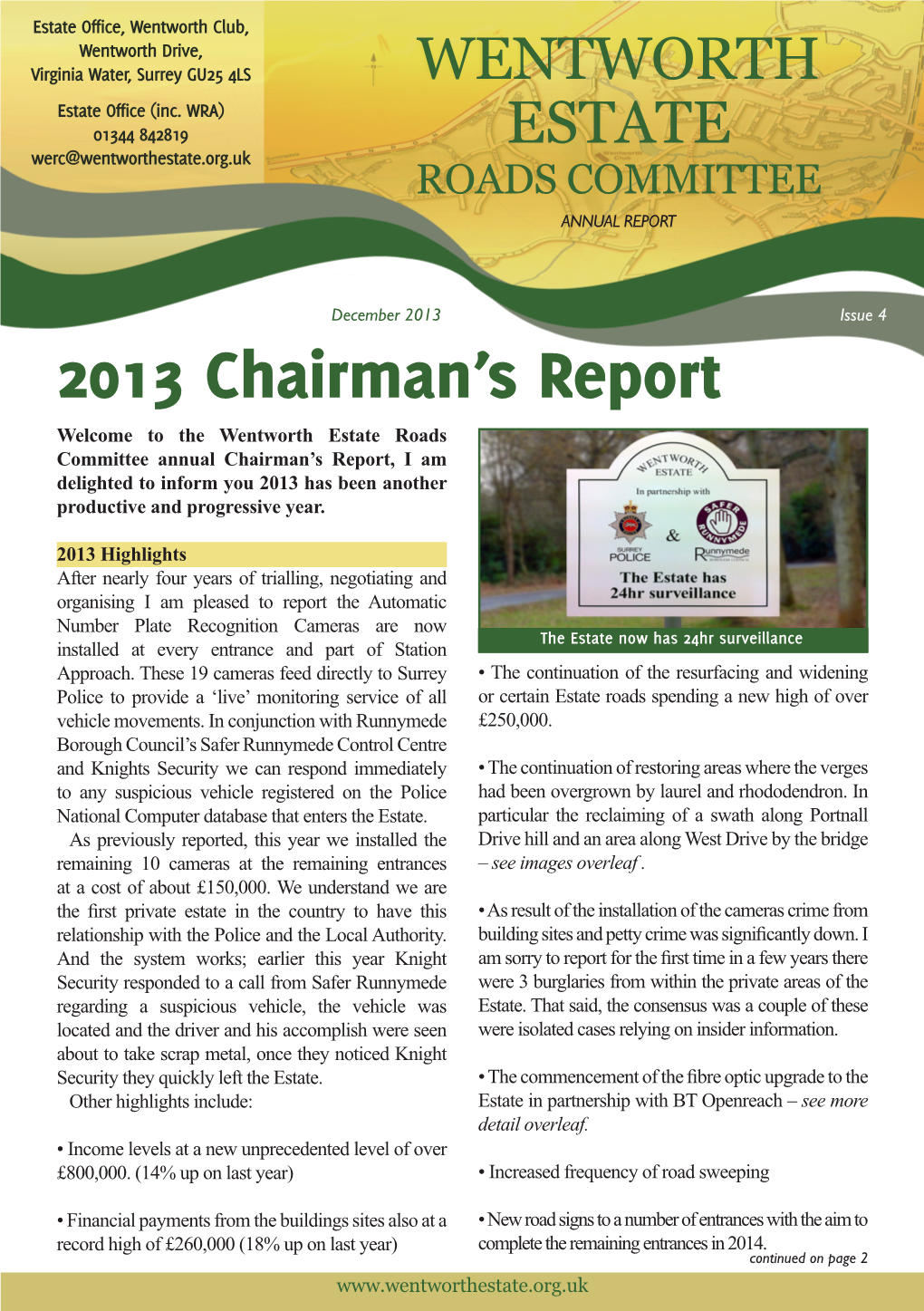 2013 Chairman's Report