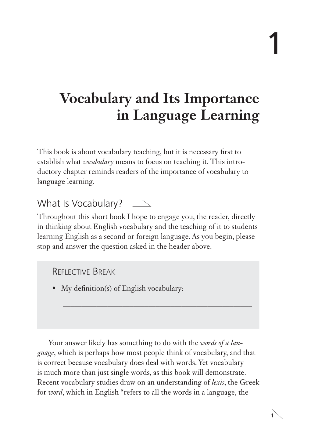 Vocabulary And Its Importance In Language Learning DocsLib