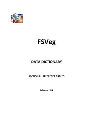 Fsveg Data Dictionary